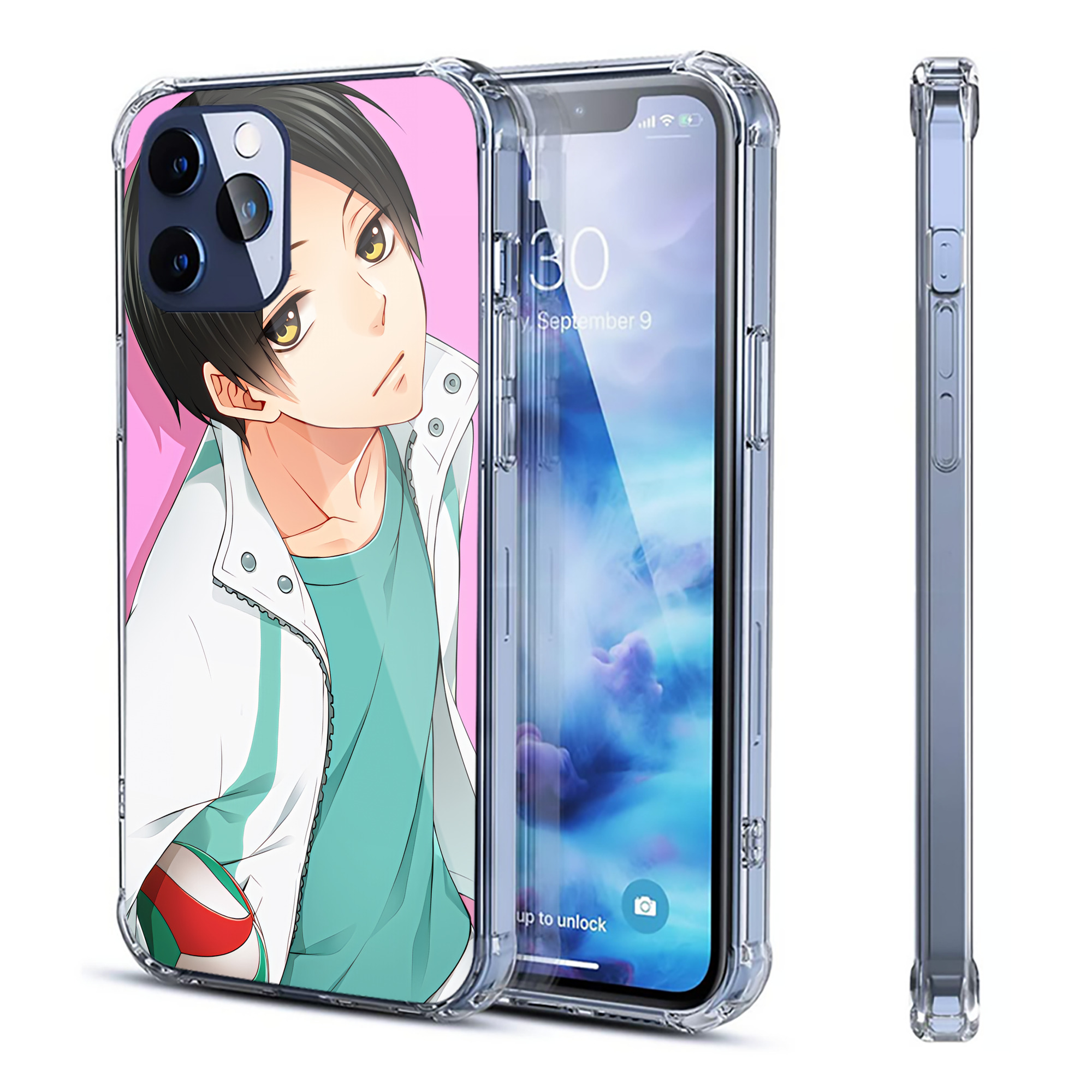 （画像用） ハイキュー!! Haikyu!! 【iPhone 12シリーズ対応】透明スマホケース（クリアソフトケース）
